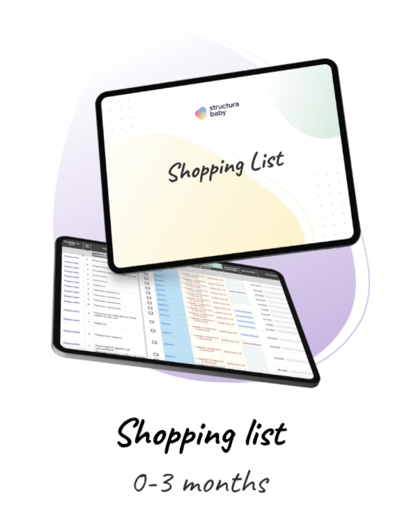 Baby Shopping List 0-3m